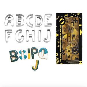 A - Z 26 Pcs Large Stainless Steel Letters